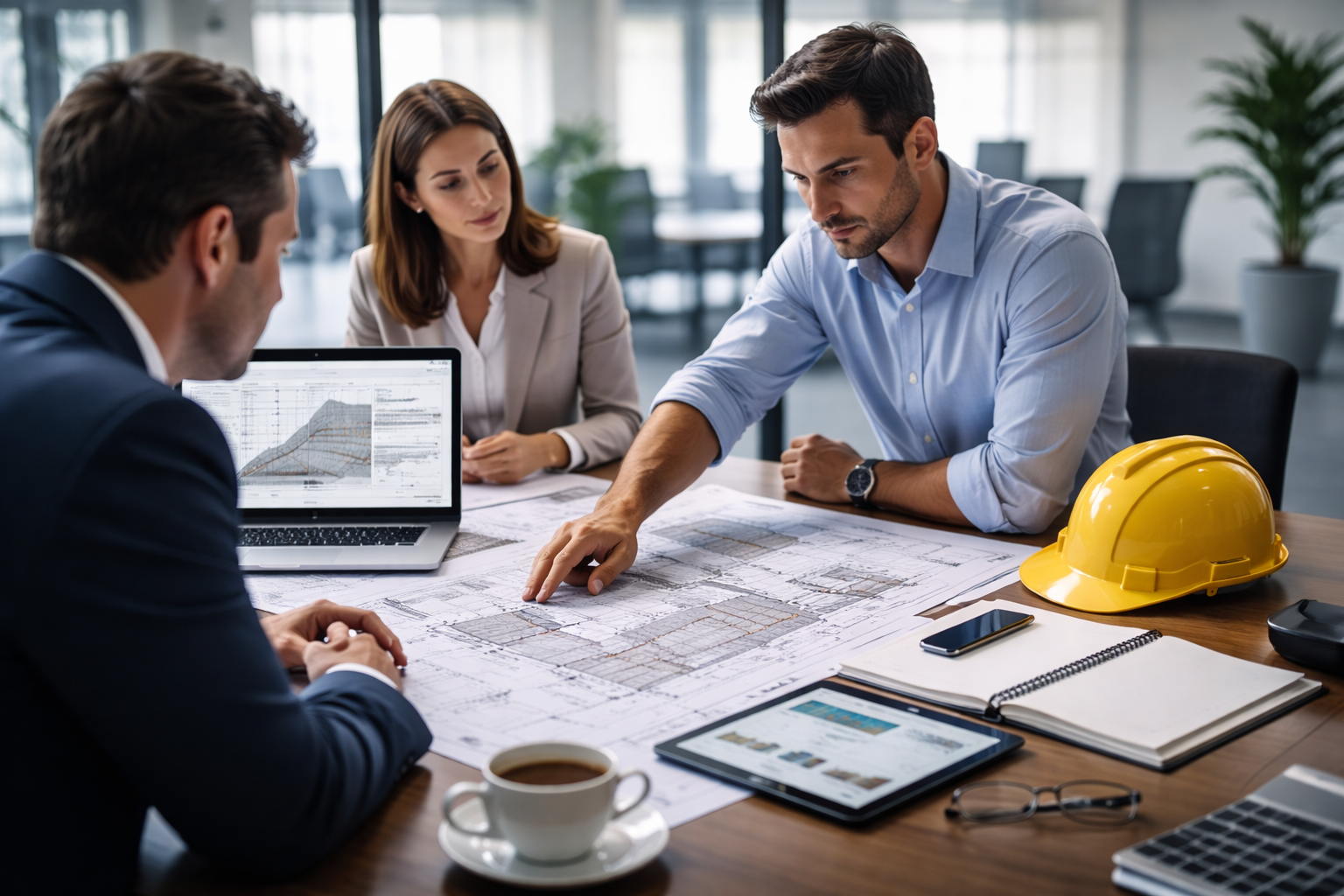 Structured geosynthetic engineering review workflow